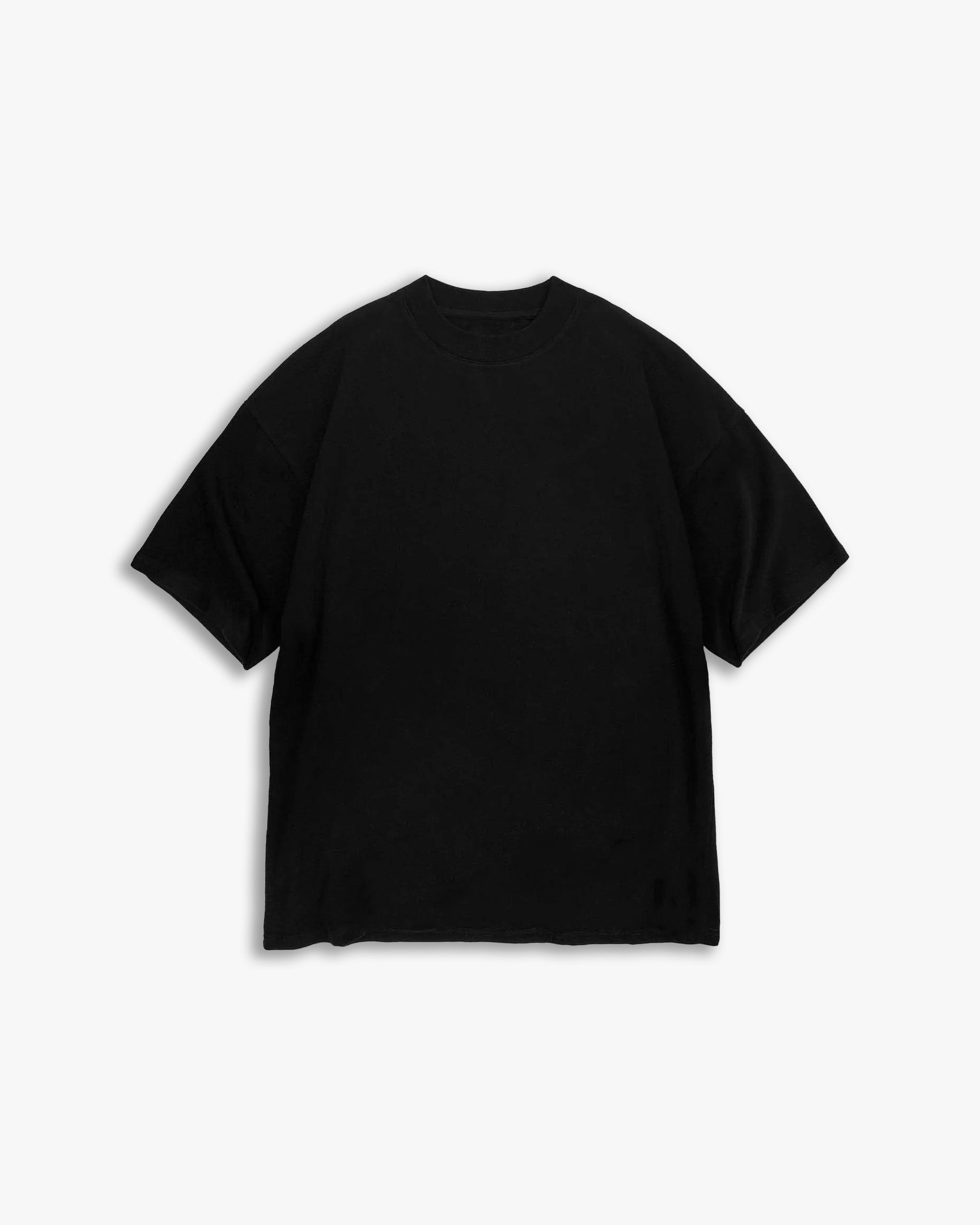 Schwarzes Oversize-T-Shirt