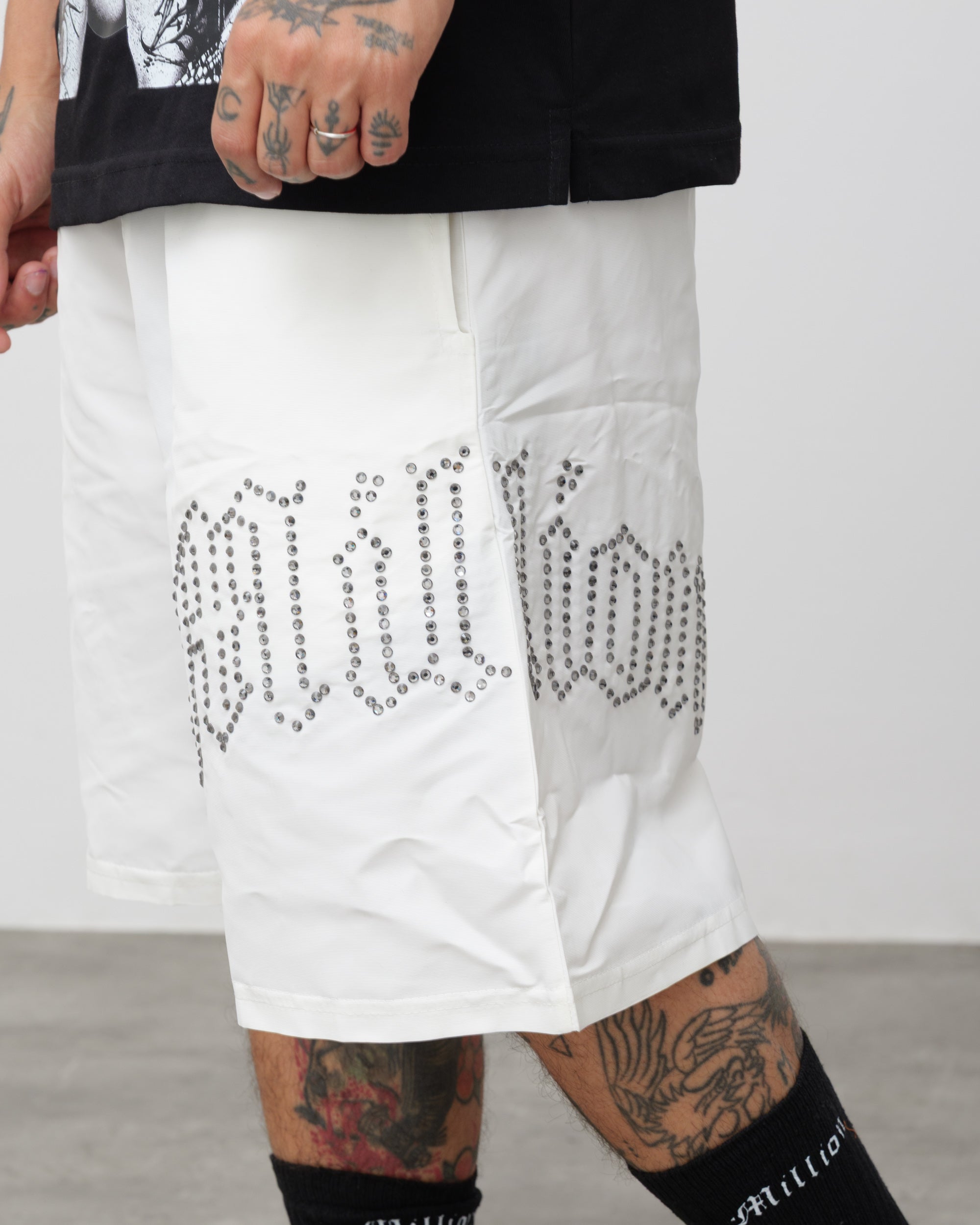 Shorts Tech Bianco - Diamond Nero