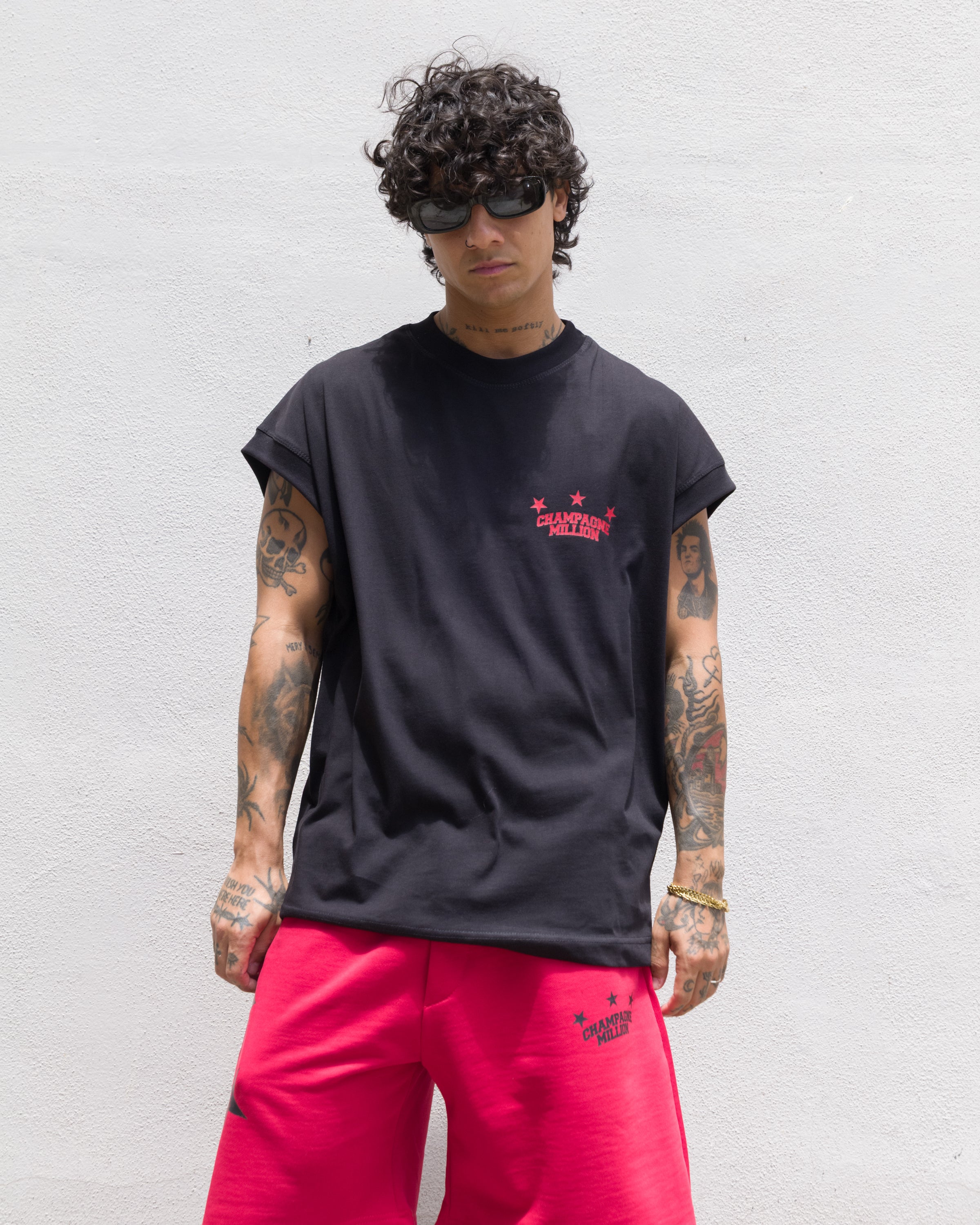 T-Shirt Champagne Million - Nera