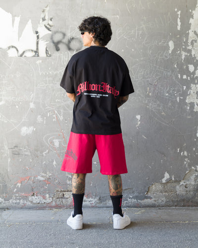 Red Arch Logo Shorts