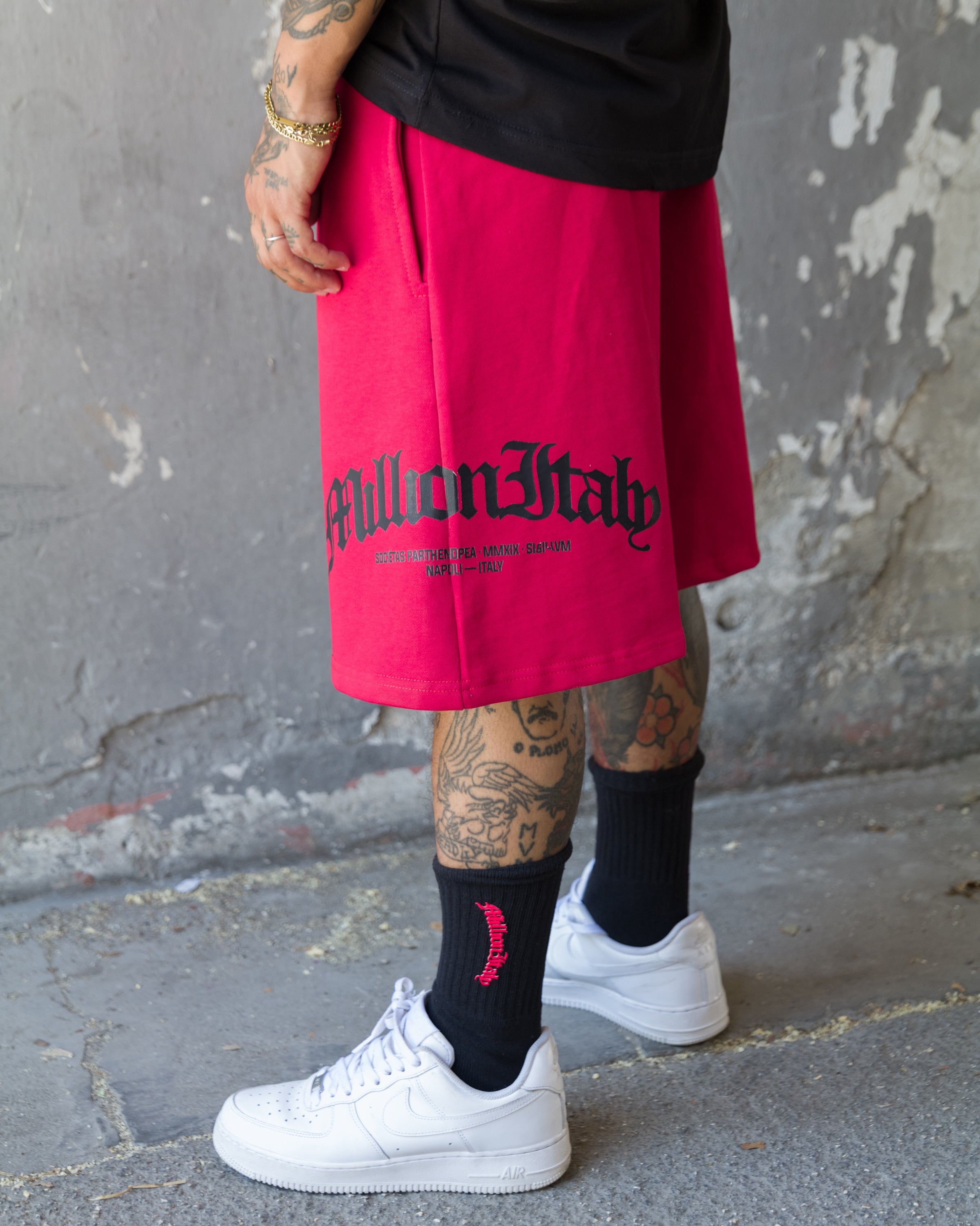 Red Arch Logo Shorts