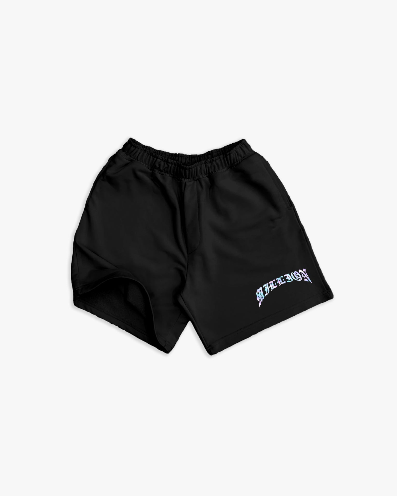 Schwarzes T-Shirt mit schwarzem Logo