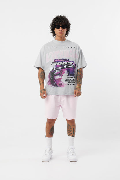 Schwarzes T-Shirt mit schwarzem Logo
