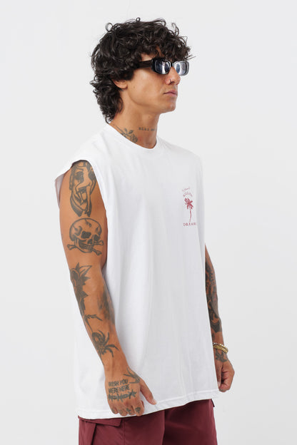 Weißes T-Shirt mit schwarzem Logo