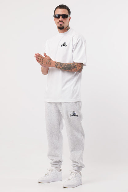 Pants Jogging Logo Grigio