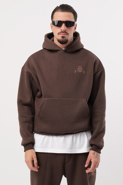 Hoodie Brown Cropped Logo