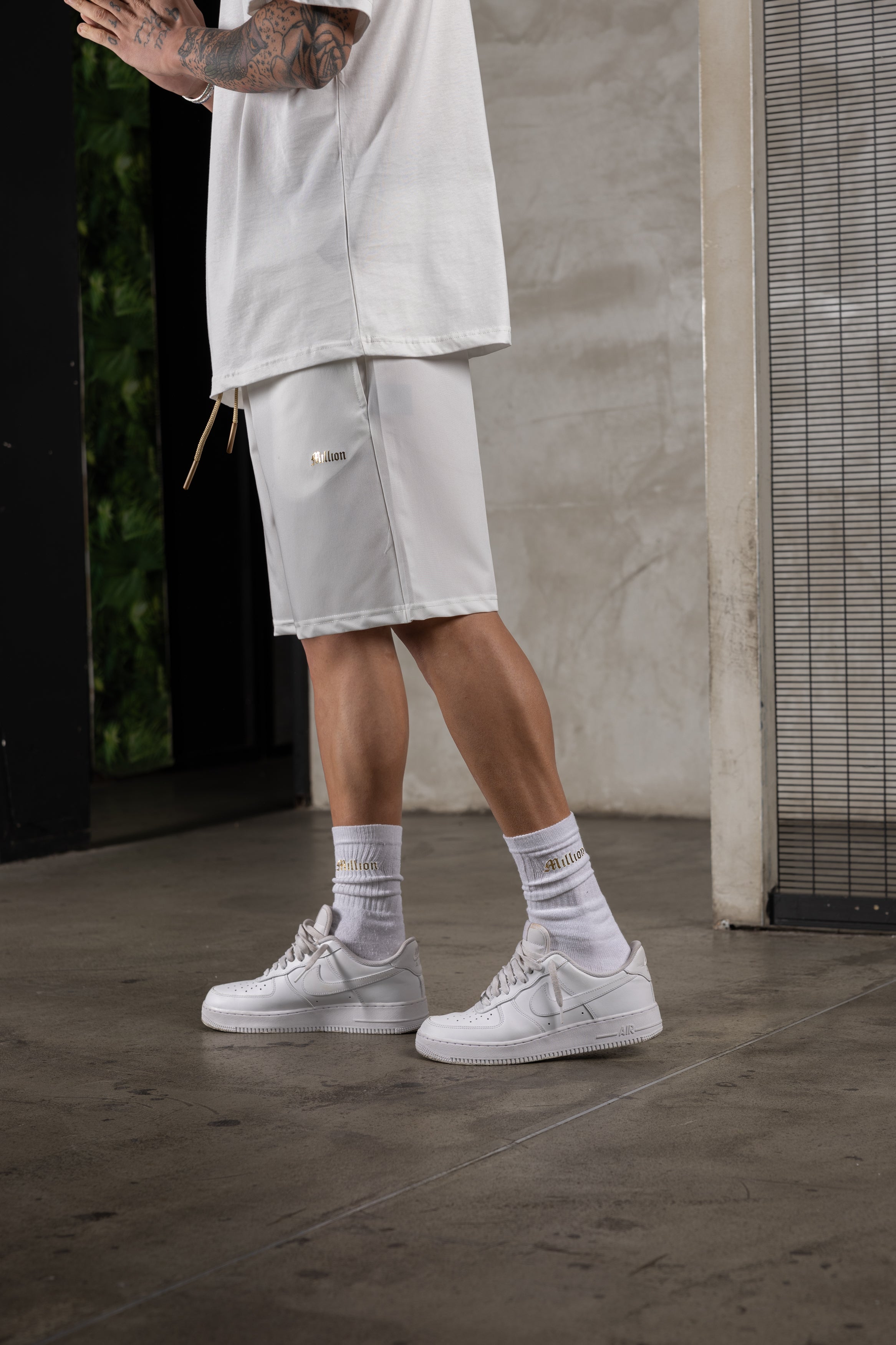 White Icon Shorts