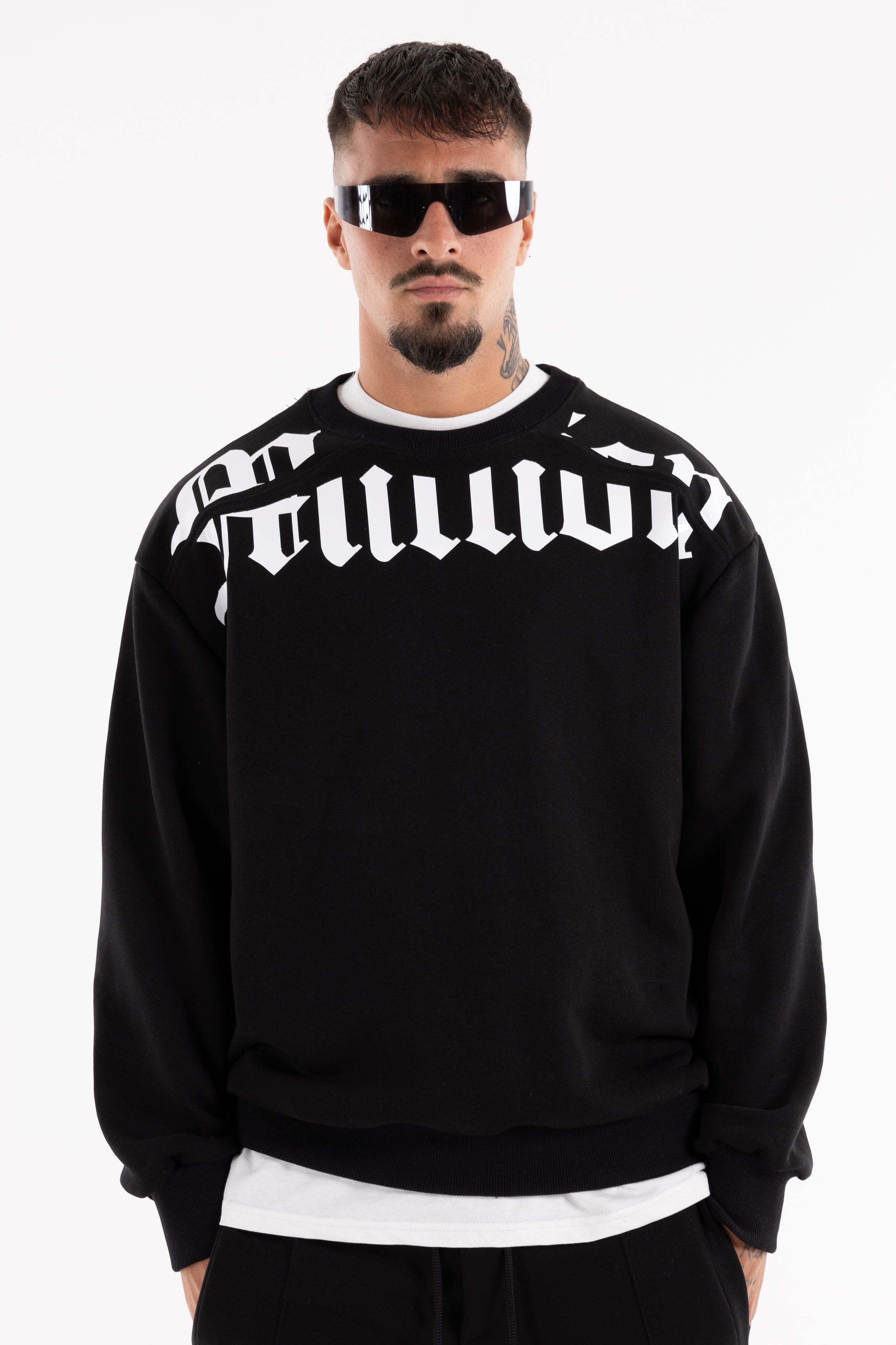 Crewneck White Cortar Nera