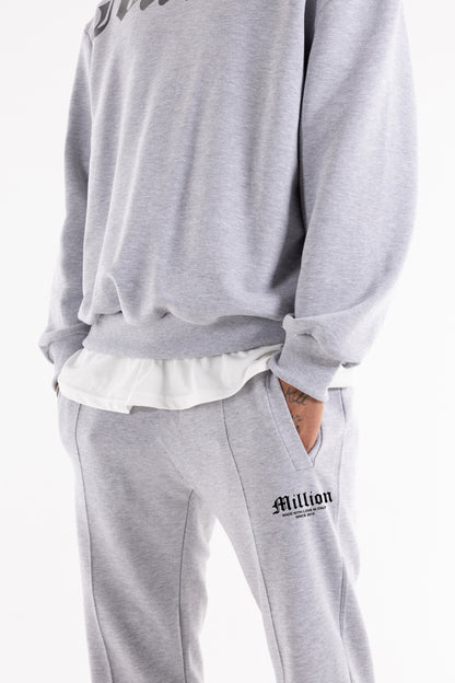 Pants con Zip Black Iconic Grigio