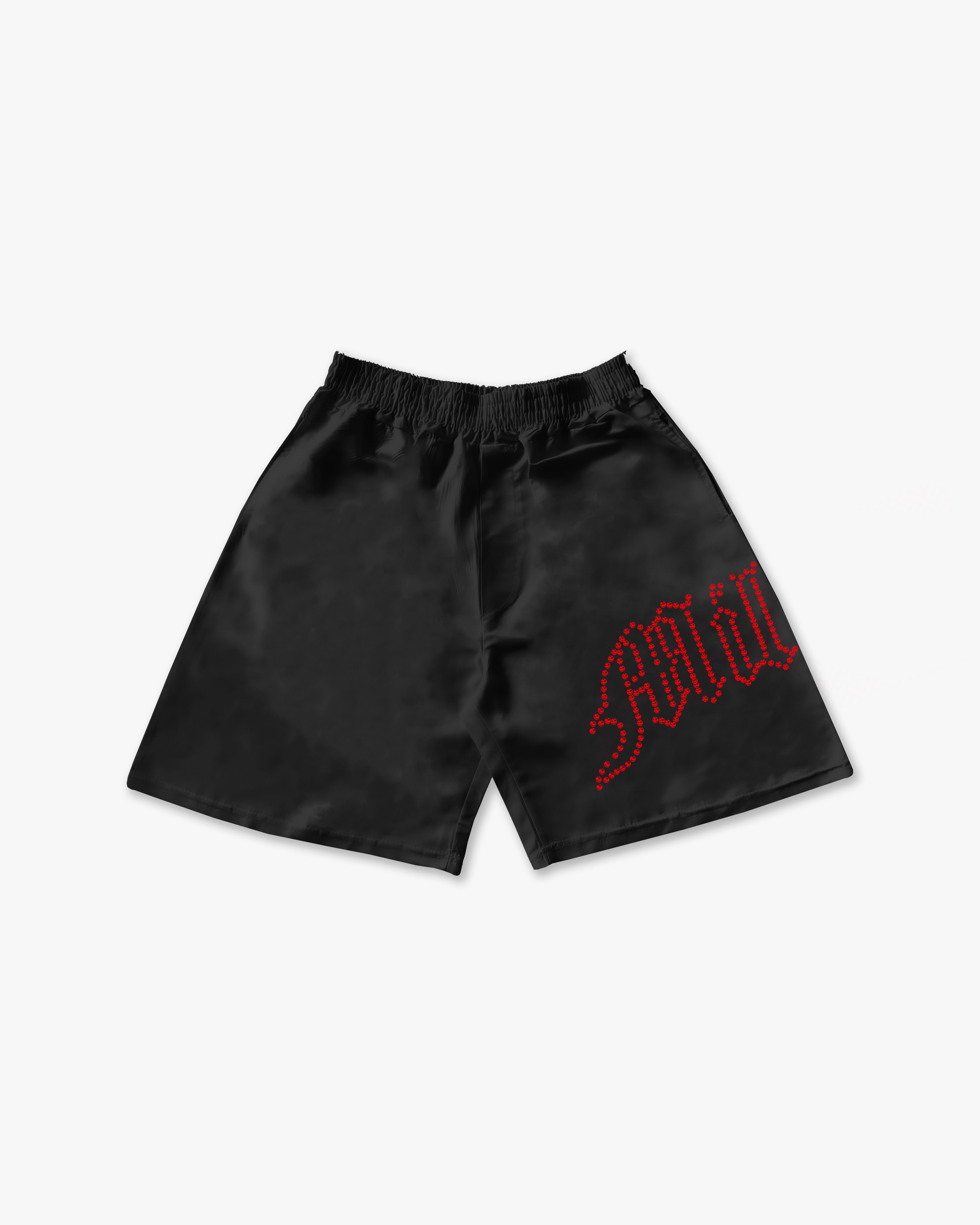Shorts Tech Nero - Diamond Rosso