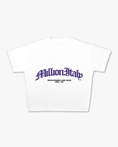 White Arch Logo Purple T-Shirt